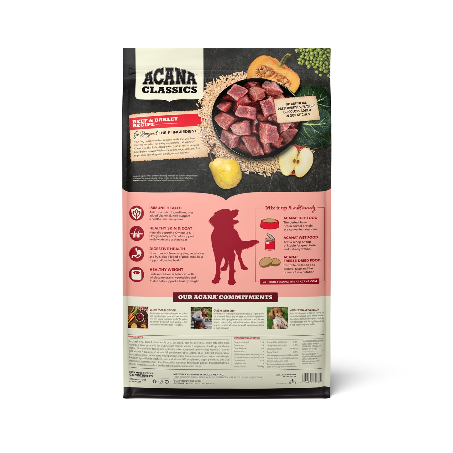 Acana Classics Beef & Barley Recipe