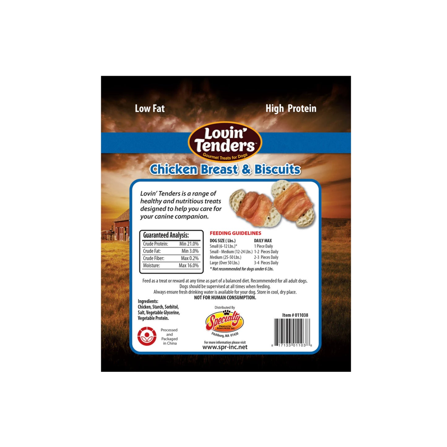 Lovin' Tenders Chicken Breast & Biscuits Recipe Dog Treats