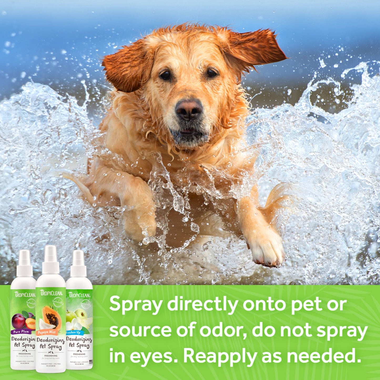Tropiclean Baby Powder Deodorizing Pet Spray