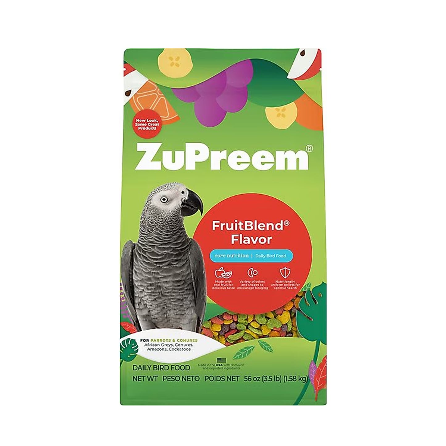 Zupreem FruitBlend Flavor with Natural Flavors - Parrots & Conures