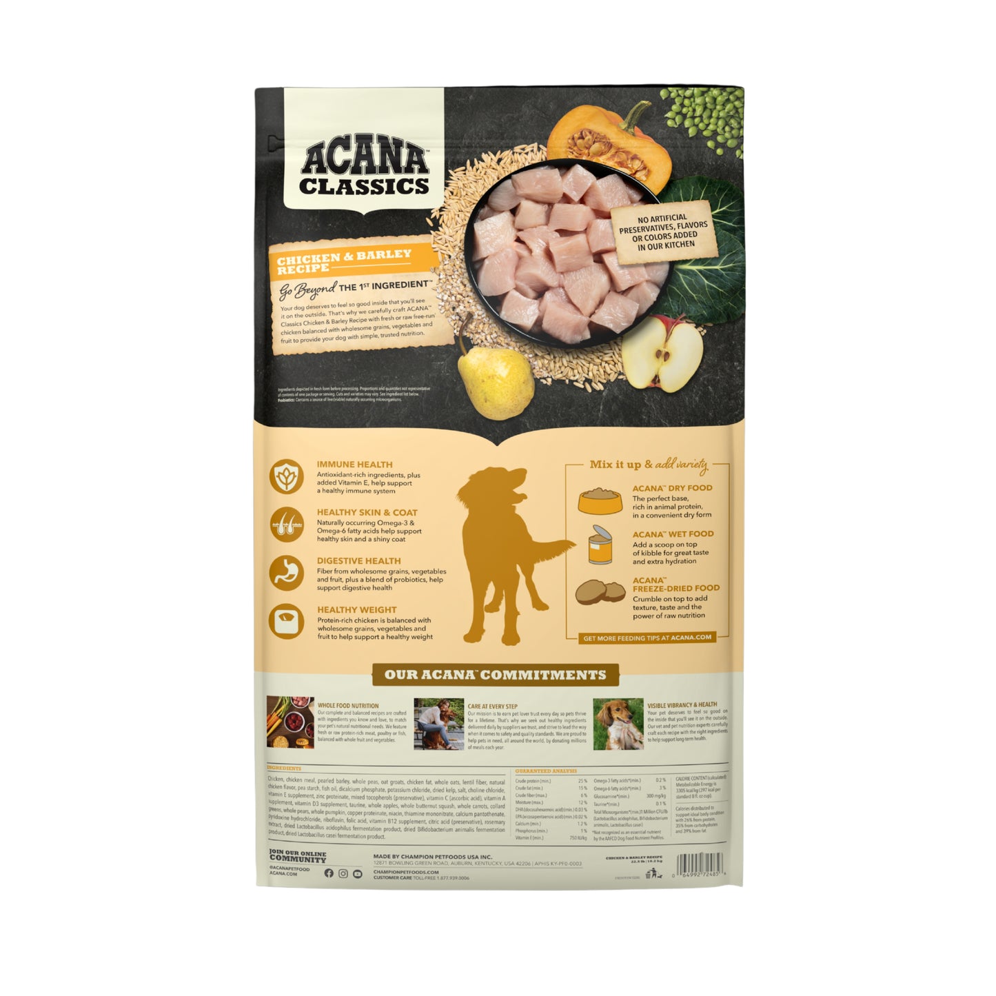 Acana Classics Chicken & Barley Recipe