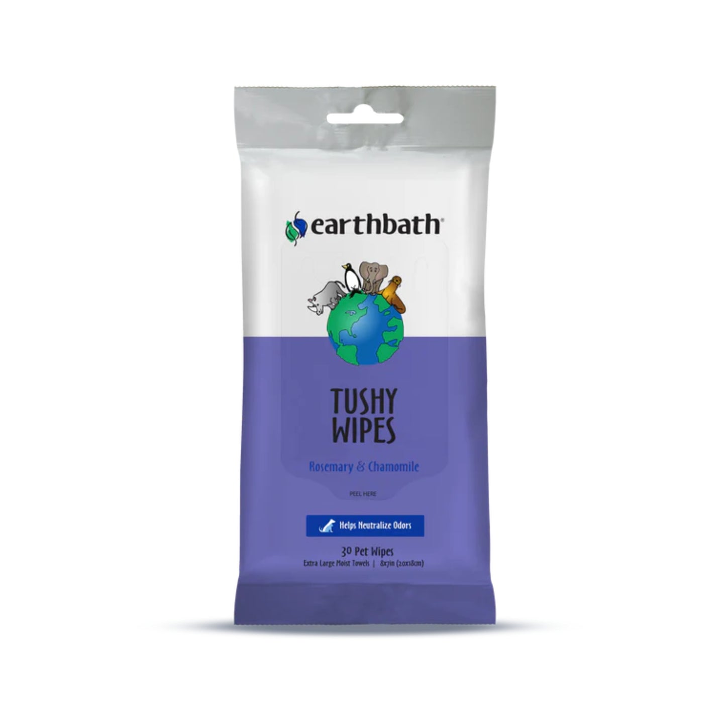 Earthbath Tushy Wipes - Rosemary Chamomile