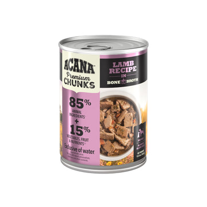 Acana Premium Chunks Wet Dog Food Lamb Recipe in Bone Broth