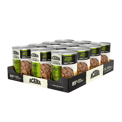 Acana Premium Chunks Wet Dog Food Pork Recipe in Bone Broth