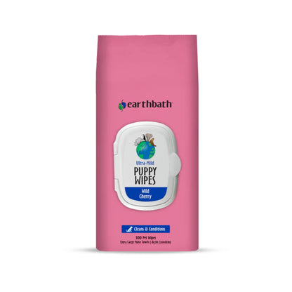 Earthbath Puppy Wipes - Wild Cherry