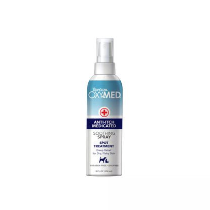Tropiclean Oxymed Anti-Itch Medicated Soothing Spray for Pets