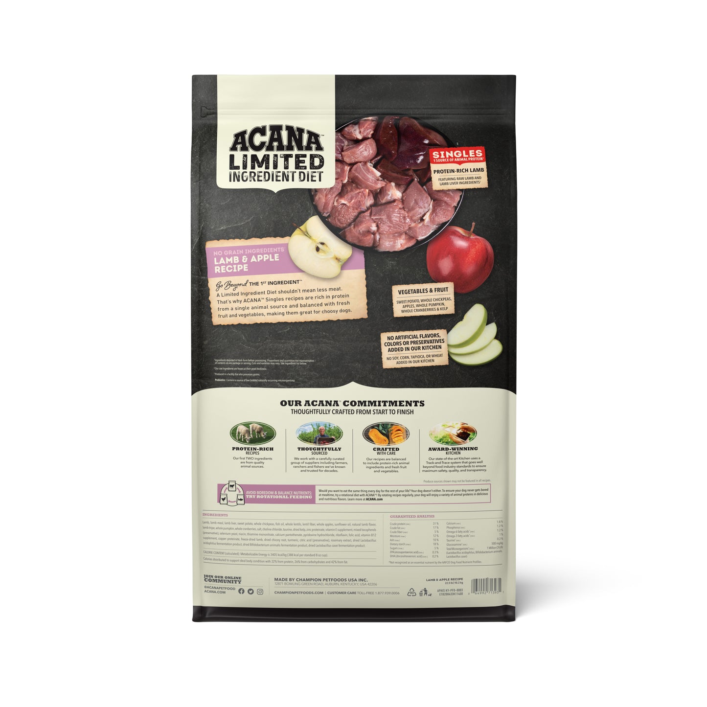 Acana Singles Lamb & Apple Recipe