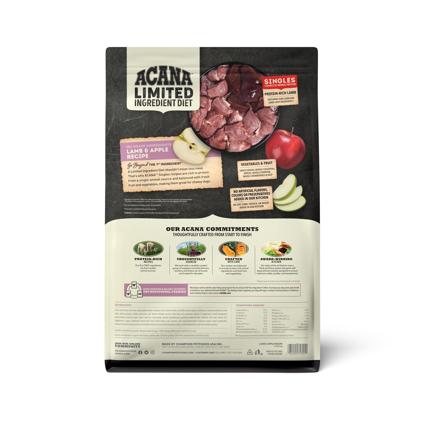 Acana Singles Lamb & Apple Recipe