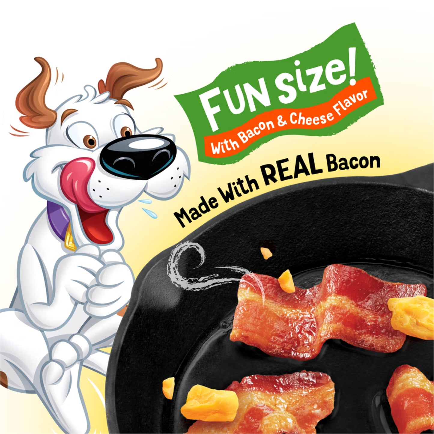 Beggin’ Fun Size Dog Treats with Bacon & Cheese Flavor