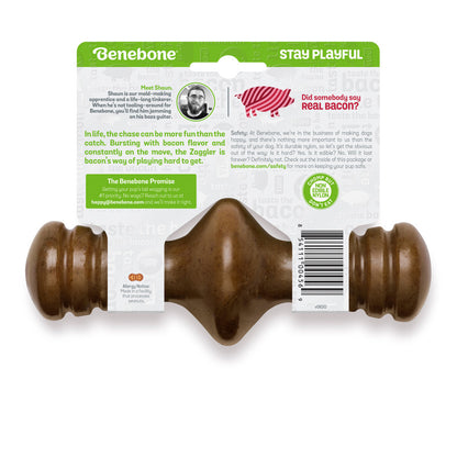 Benebone Zaggler Durable Dog Chew Toy Bacon, 1ea/MD