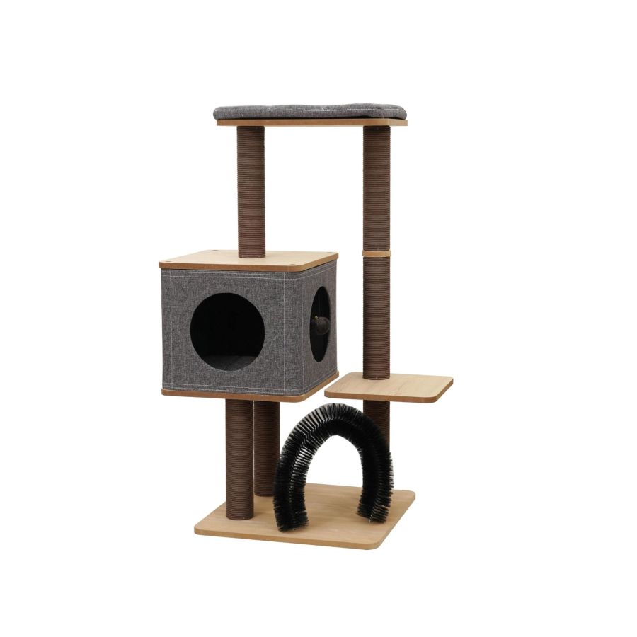 PetPals Elevate 3-Level Cat Tree Brown & Grey, 1ea/42 in