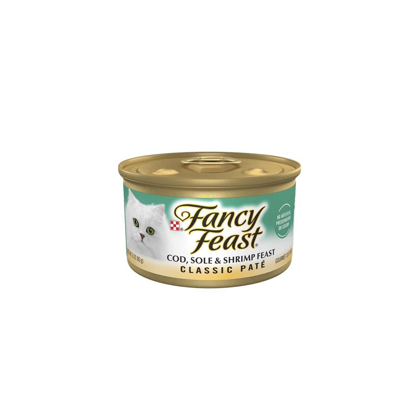 Fancy Feast Classic Paté Cod, Sole & Shrimp Gourmet