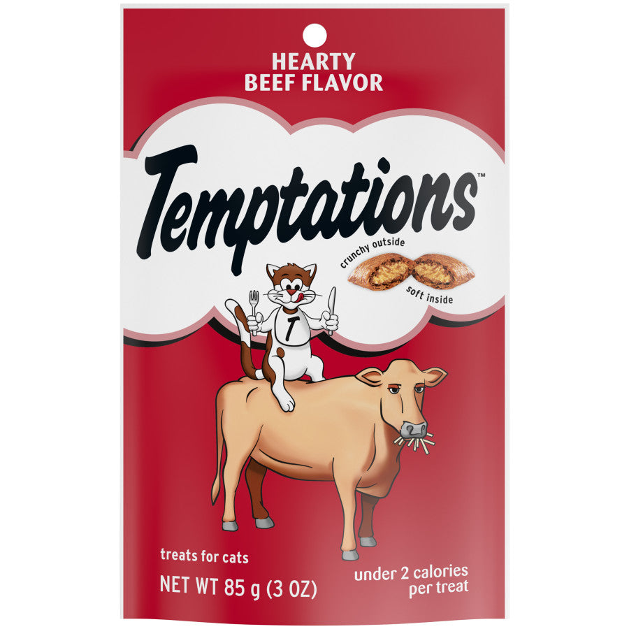 Temptations Classics Crunchy & Soft Adult Cat Treats Hearty Beef, 1ea/3 oz
