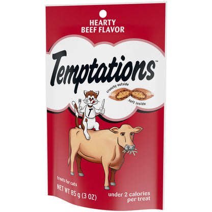 Temptations Classics Crunchy & Soft Adult Cat Treats Hearty Beef, 1ea/3 oz