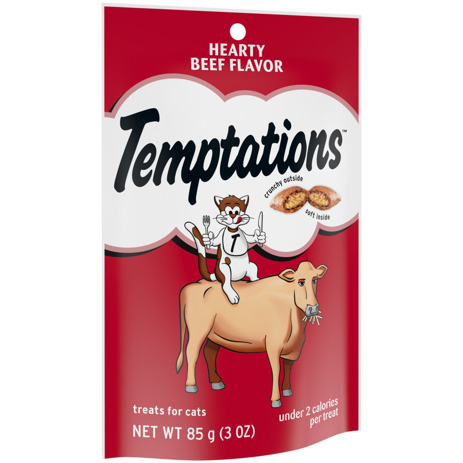 Temptations Classics Crunchy & Soft Adult Cat Treats Hearty Beef, 1ea/3 oz