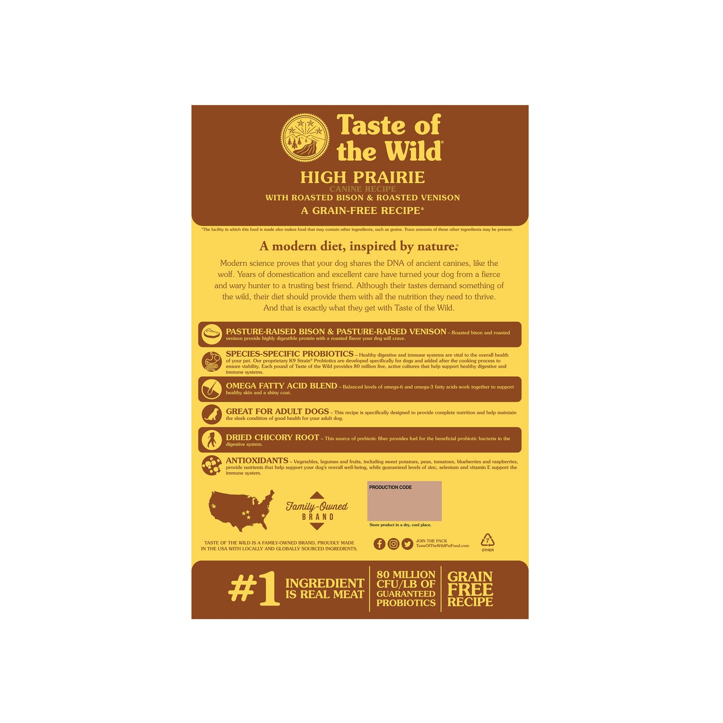 High Prairie Canine Recipe with Roasted Bison & Roasted Venison