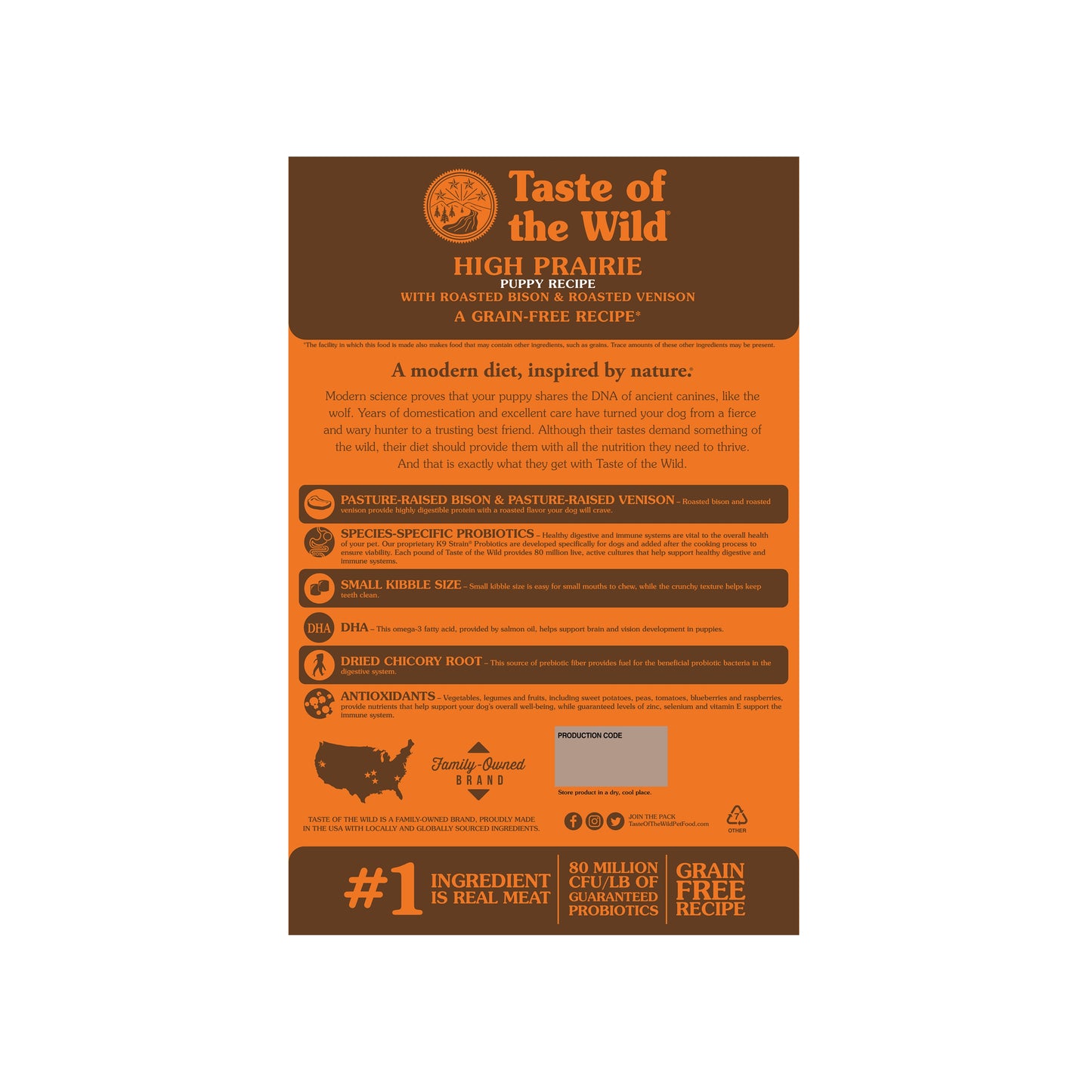 High Prairie Puppy Recipe with Roasted Bison & Roasted Venison