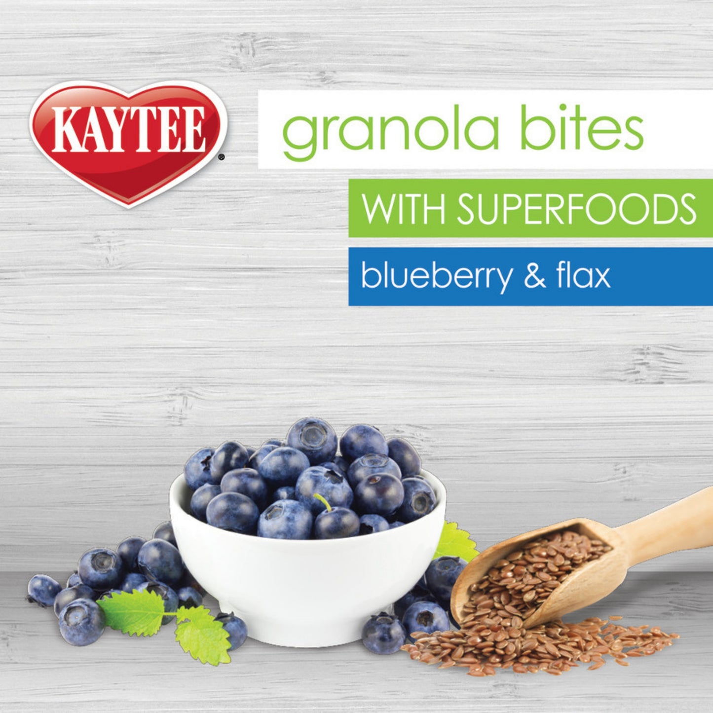 Kaytee Granola Bites with Superfoods Blueberry & Flax