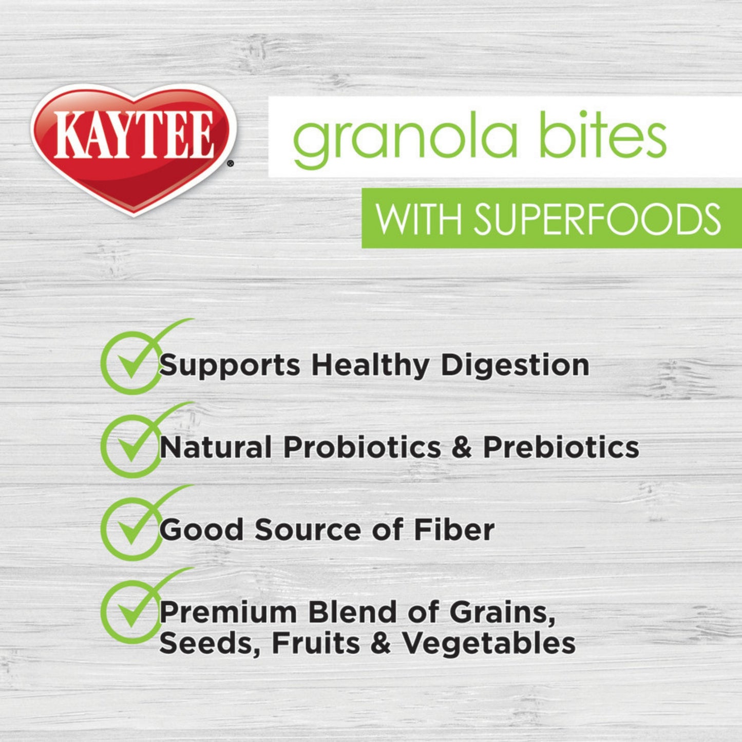 Kaytee Granola Bites with Superfoods Blueberry & Flax