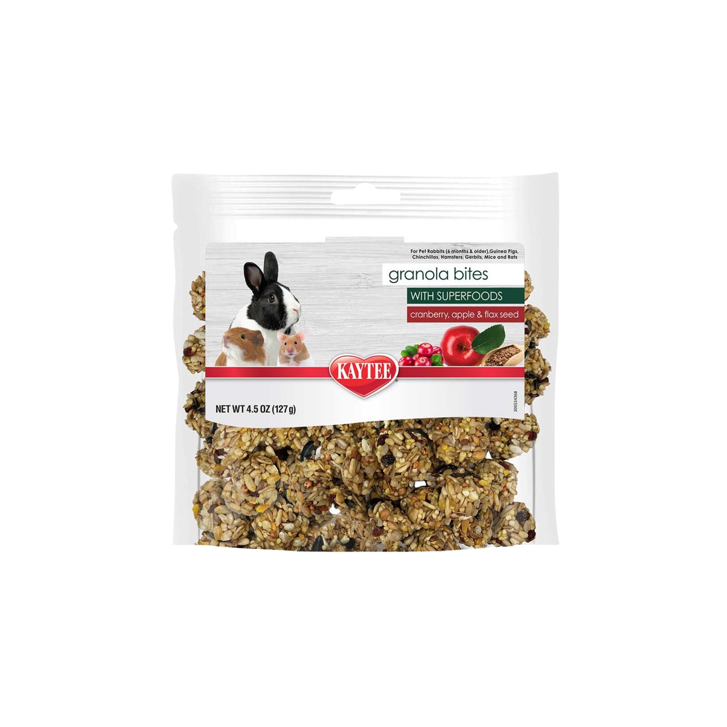 Kaytee Granola Bites with Superfoods Cranberry, Apple and Flax