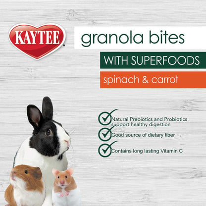 Kaytee Granola Bites with Superfoods Spinach and Carrot