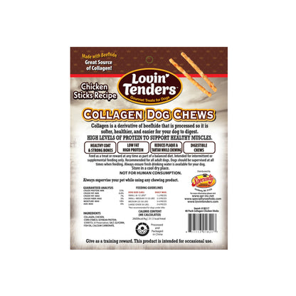 Lovin Tenders Collagen Crunchy Dog Chews 40-Pack