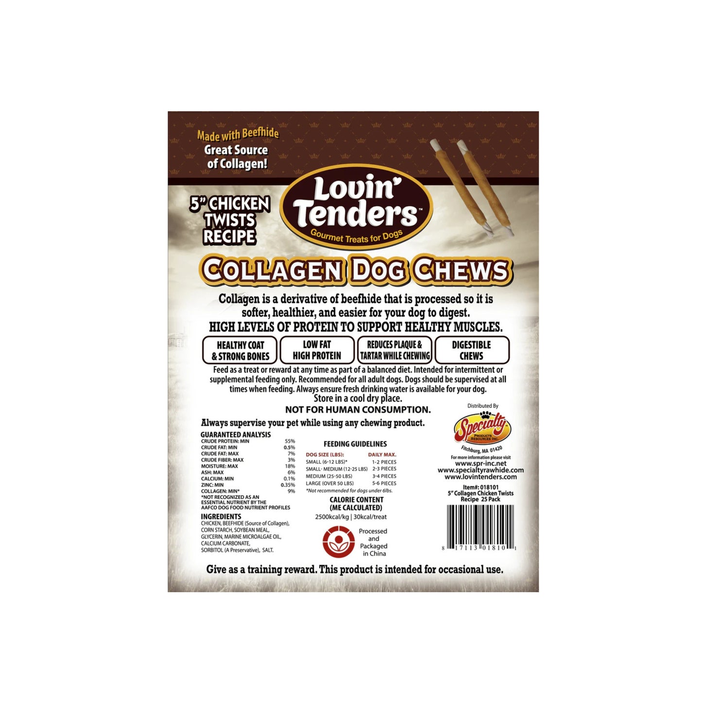 Lovin Tenders Collagen Dog Chews 25-Pack
