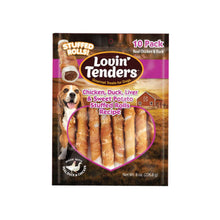 Lovin' Tenders Chicken, Duck & Liver Filled Rolls, Dog Treat 10-Pack