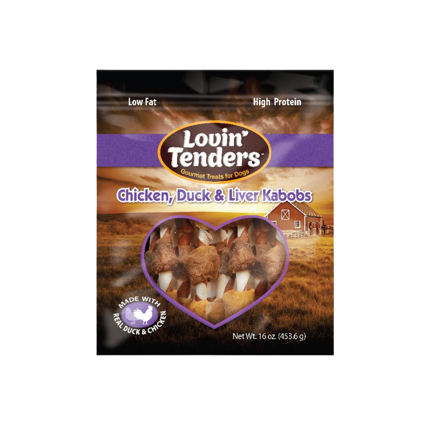 Lovin' Tenders Chicken, Duck, & Liver Kabobs Dog Treat