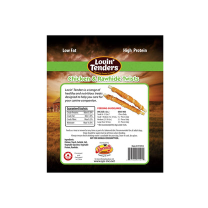 Lovin' Tenders Chicken & Rawhide Twists Dog Treat 7oz
