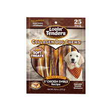 Lovin Tenders Collagen Chicken Swirls Dog Chews 25-Pack