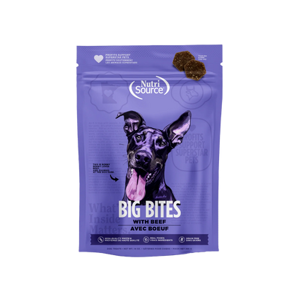 NutriSource Big Bites Beef 14oz