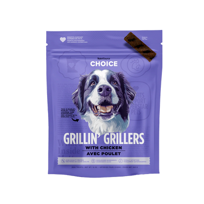 NutriSource Choice Grillin' Grillers with Chicken 12oz