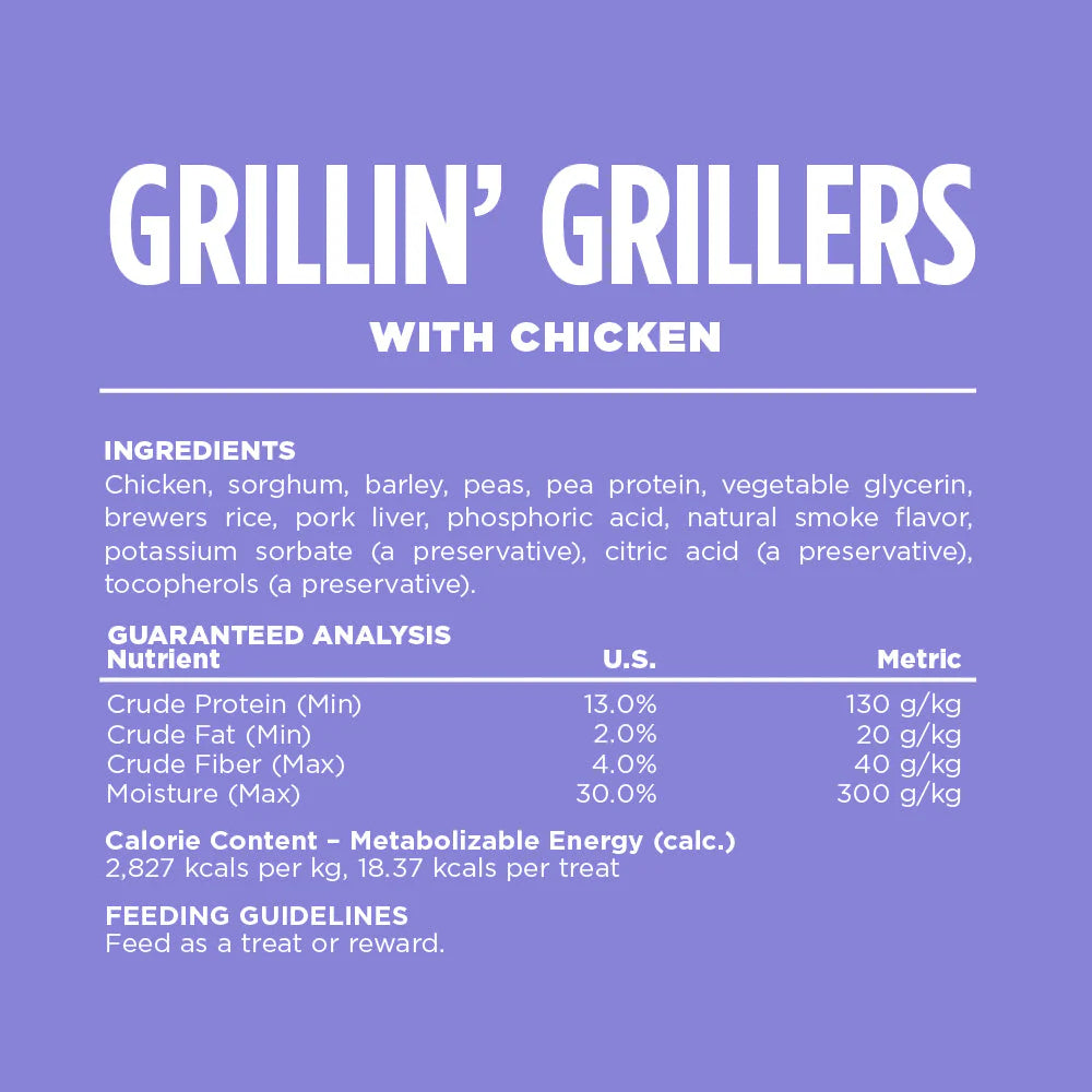 NutriSource Choice Grillin' Grillers with Chicken 12oz
