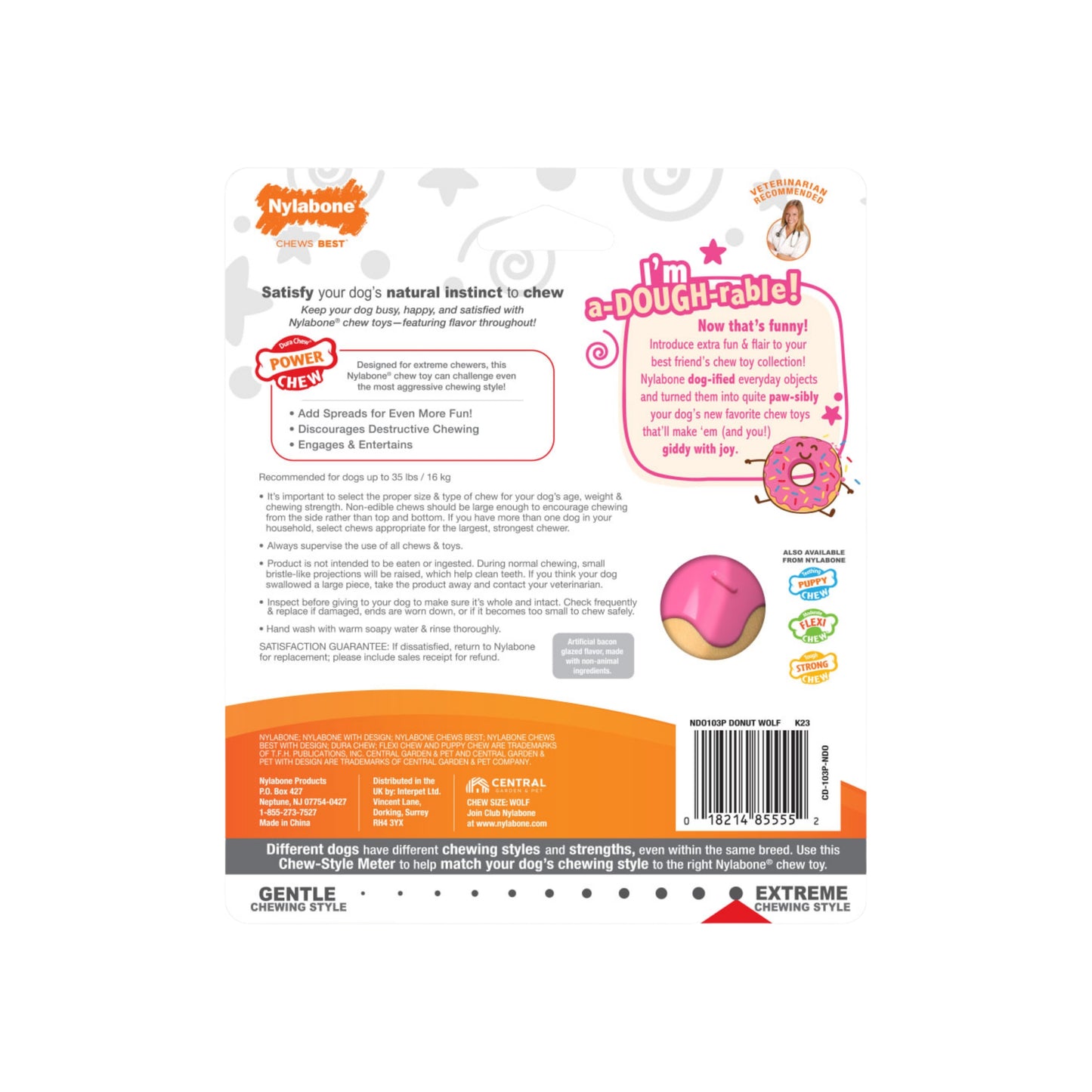 Nylabone Power Chew Donut Chew Toy