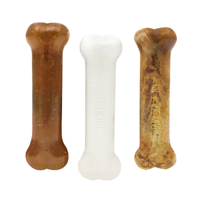 Nylabone Puppy Starter Kit Dog Chew Toys & Treat Chicken & Bacon, 1ea/SMall/Regular - Up To 25 Ibs. (3 ct)