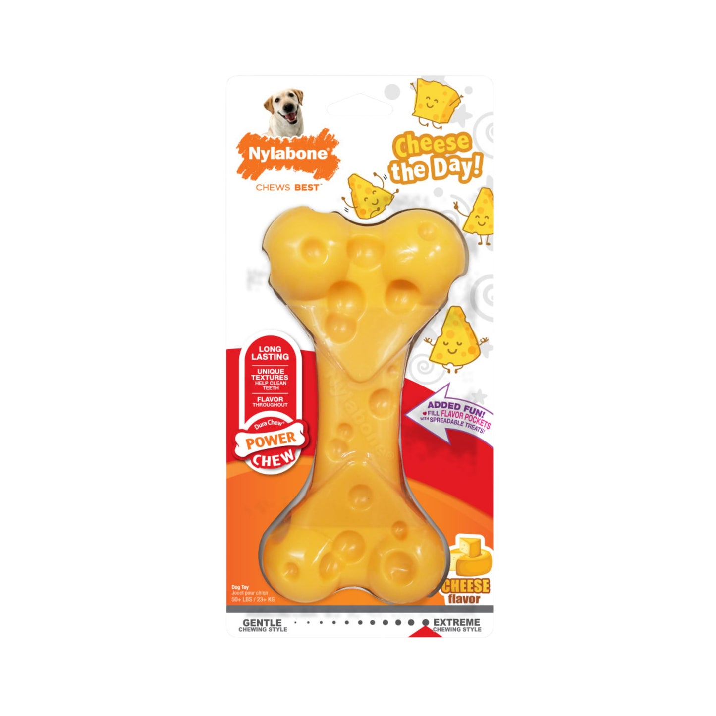 Nylabone Power Chew Cheese Dog Toy