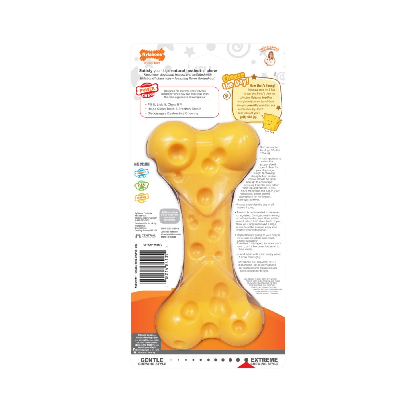 Nylabone Power Chew Cheese Dog Toy