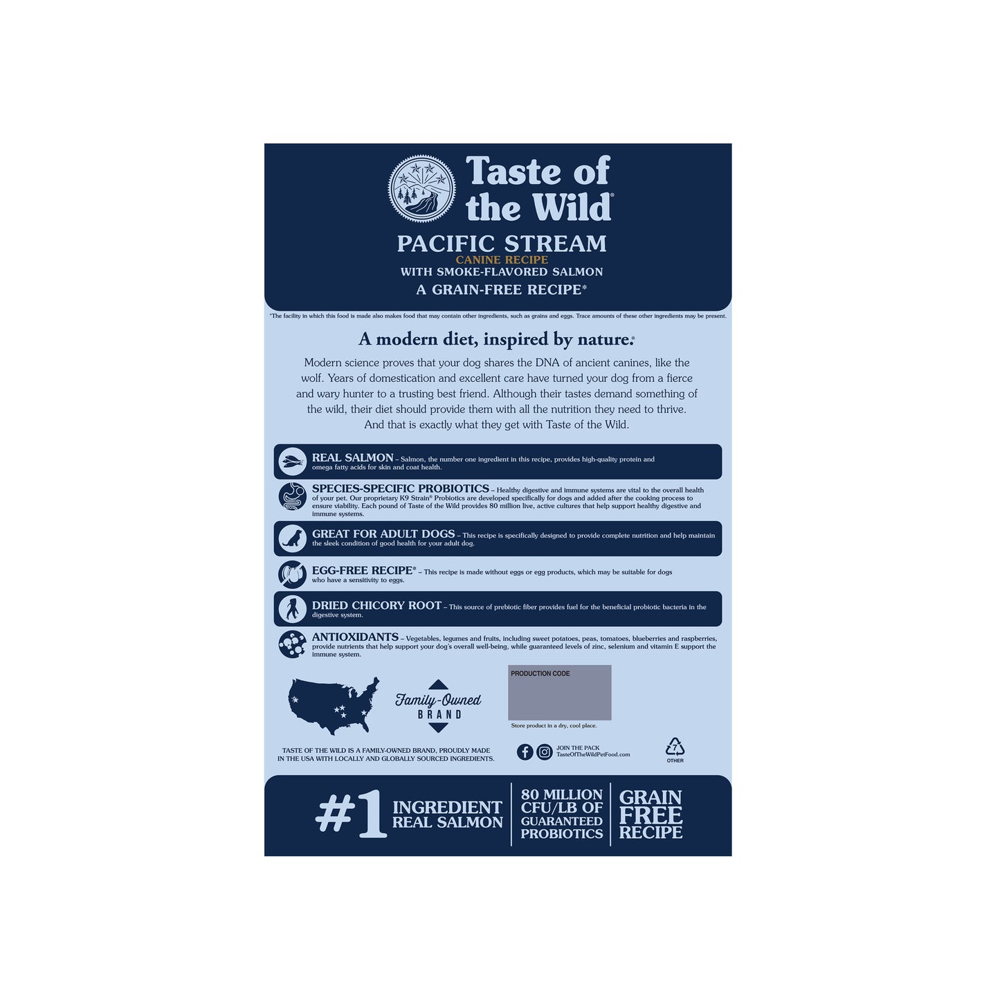 Pacific Stream Canine Recipe with Smoke-Flavored Salmon