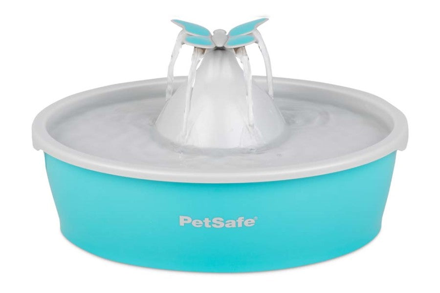 Drinkwell Butterfly Pet Fountain Blue, 1ea
