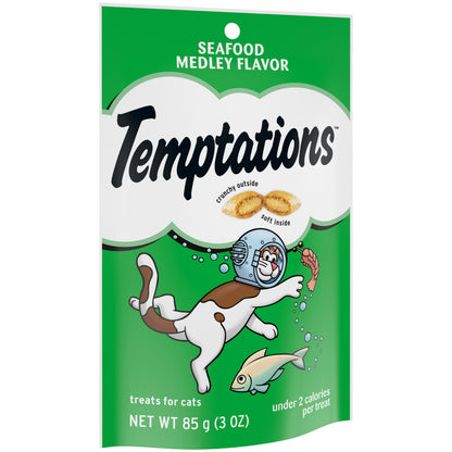 Temptations Classics Crunchy & Soft Adult Cat Treats Seafood Medley, 1ea/3 oz
