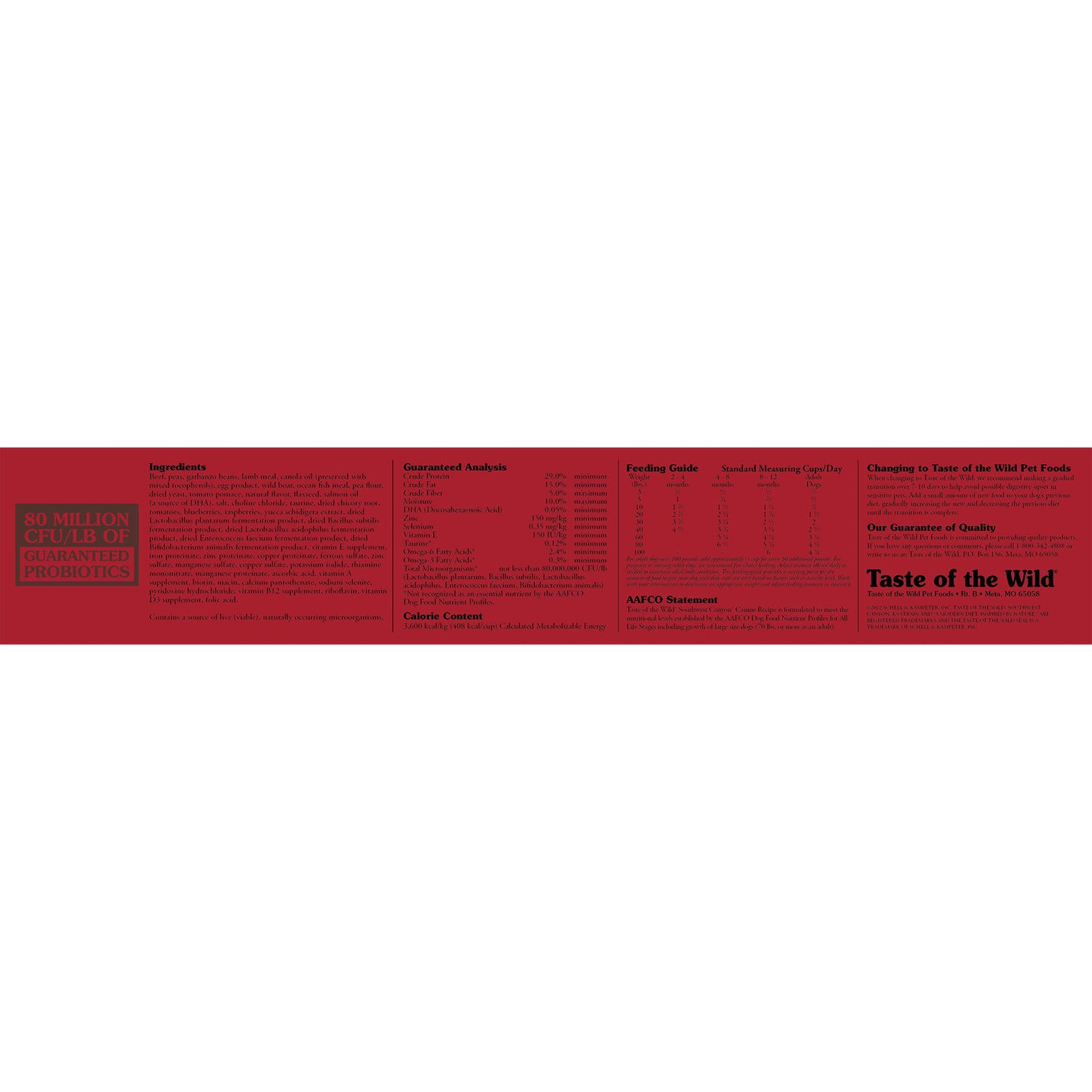 Southwest Canyon Canine Recipe with Wild Boar