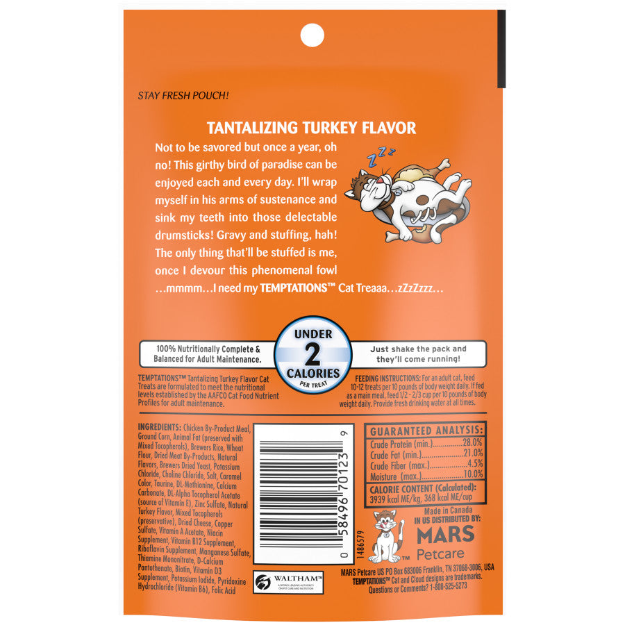 Temptations Classics Crunchy & Soft Adult Cat Treats Tantalizing Turkey, 1ea/3 oz