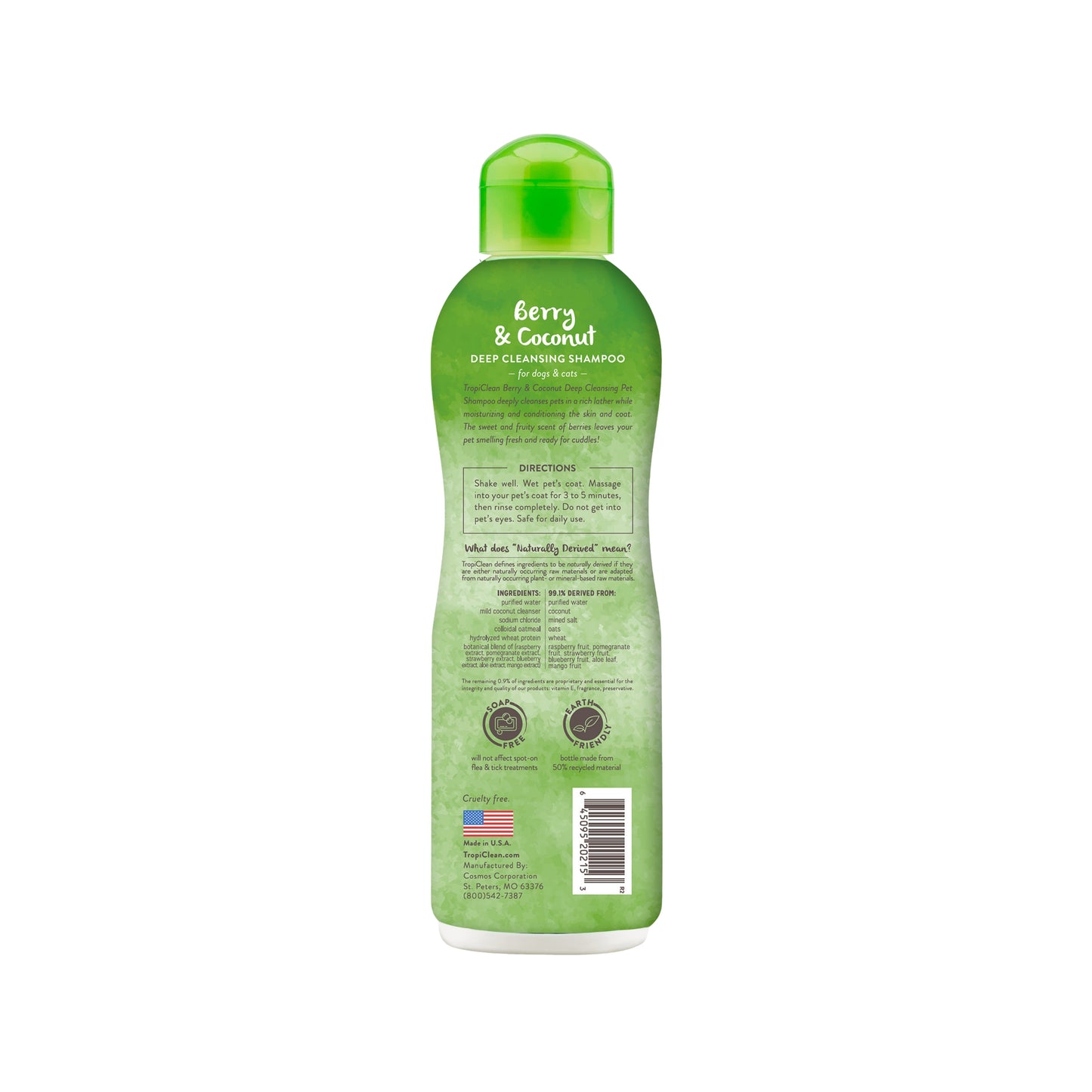 Tropiclean Berry & Coconut Deep Cleansing Shampoo for Pets