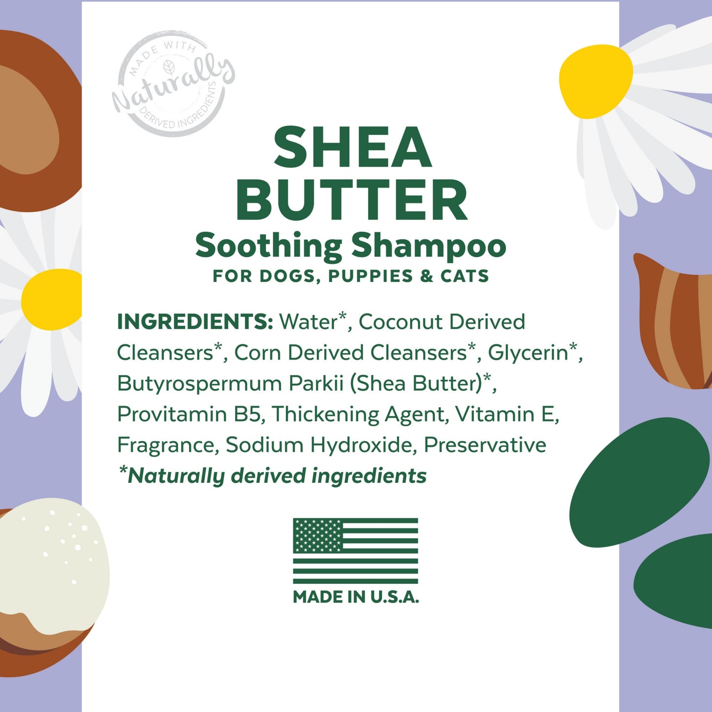Tropiclean Essentials Shea Butter Soothing Shampoo for Dogs, Puppies & Cats