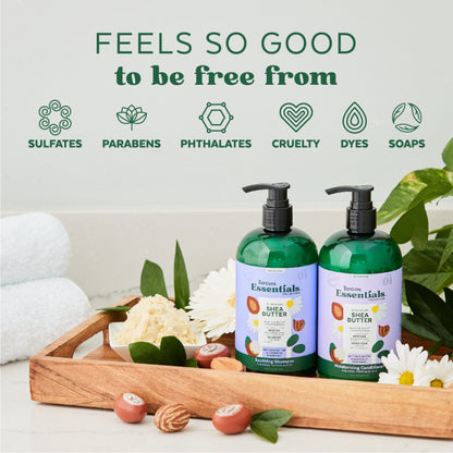 Tropiclean Essentials Shea Butter Soothing Shampoo for Dogs, Puppies & Cats