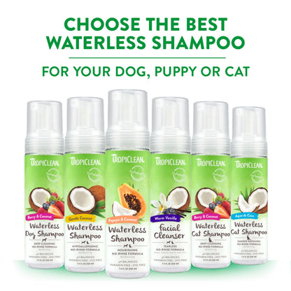 Tropiclean Papaya & Coconut Waterless Shampoo for Pets