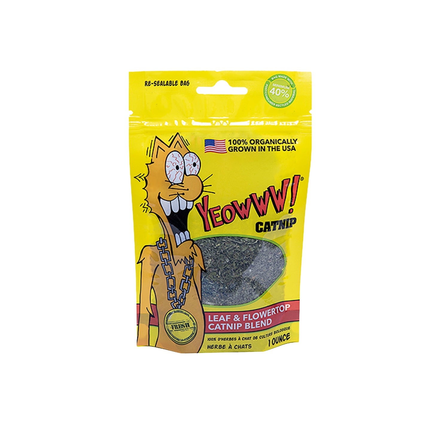 Yeowww Catnip Catnip Pouch Leaf and Flowertop blend