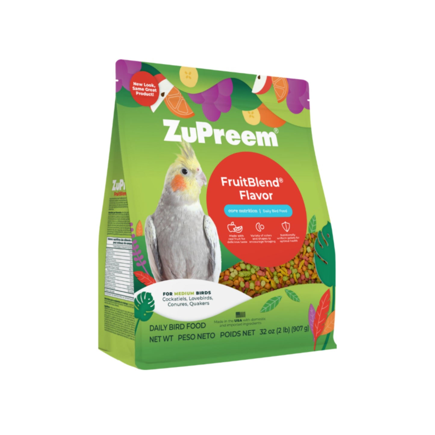 Zupreem FruitBlend Flavor with Natural Flavors - Medium Birds