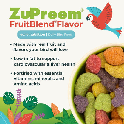 Zupreem FruitBlend Flavor with Natural Flavors - Parrots & Conures